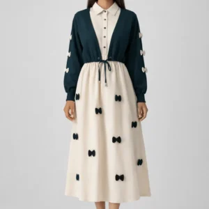 Midnight Bow Elegance Dress