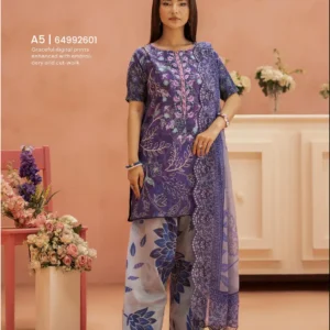 Pakistani Ziva by Gull Jee Premium Digital Printed Embroidered Three Piece Unstitched Suit