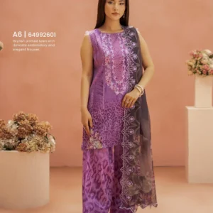 Pakistani Ziva by Gull Jee Premium Digital Printed Embroidered Three Piece Unstitched Suit
