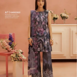 Pakistani Ziva by Gull Jee Premium Digital Printed Embroidered Three Piece Unstitched Suit