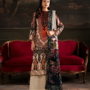 Pakistani Sorrel by Gull Jee Premium Digital Printed Embroidered Unstitched Three Piece Suit