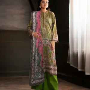 Pakistani Sorrel by Gull Jee Premium Digital Printed Embroidered Unstitched Three Piece Suit