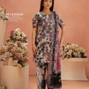 Pakistani Ziva by Gull Jee Premium Digital Printed Embroidered Three Piece Unstitched Suit