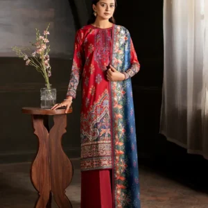Pakistani Sorrel by Gull Jee Premium Digital Printed Embroidered Unstitched Three Piece Suit
