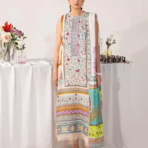 Pakistani RANG E ADAA by Binaas Premium Digital Printed Embroidered Unstitched Three Piece Suit