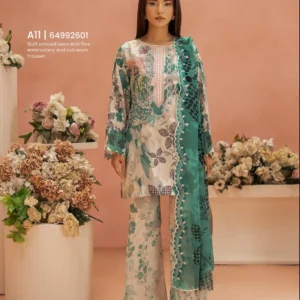 Pakistani Ziva by Gull Jee Premium Digital Printed Embroidered Three Piece Unstitched Suit