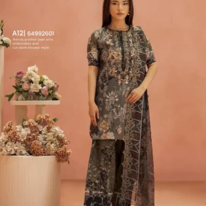 Pakistani Ziva by Gull Jee Premium Digital Printed Embroidered Three Piece Unstitched Suit