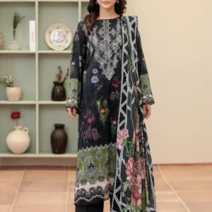Pakistani Dastaan Luxury Lawn Embroidered Three - Piece Unstitched Suit