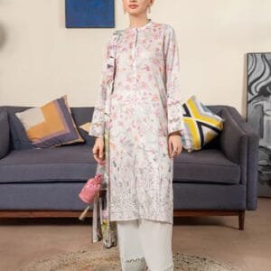 Pakistani Jad by Gulljee Unstitched Three Piece Lawn - Ash