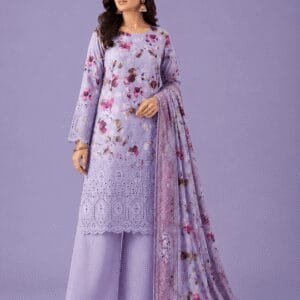 Winner Lilac Floral Chikankari Salwar Kameez