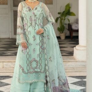 Pakistani Dastak by Ramsha Embroidered Chiffon Unstitched Three Piece