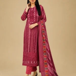 Stylish Teal Blue Printed Three-Piece Cotton Dress for Women
