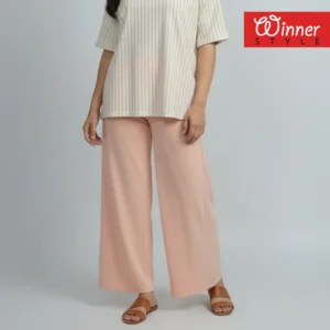 Elegant Blush Pink Palazzo Pants โ Comfortable & Stylish