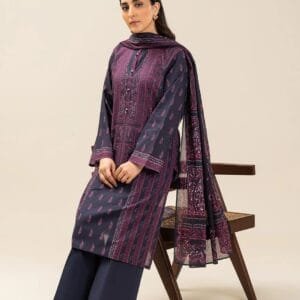 Pakistani Beechtree Lawn Unstitched Three Piece - Violet