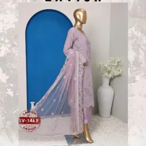 Pakistani Lavish Karchupi Worked Unstitched Organza Three Piece - Martini